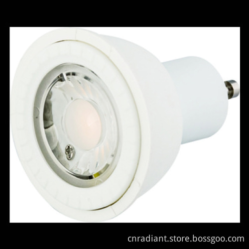 5w GU10 Dimmable COB LED Spotlight bulb, energy saving,CE and ROHS